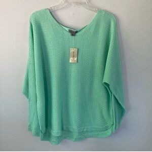 NWT Jason Maxwell Mint Green Sweater XL